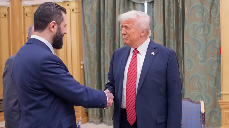 TRUMP SE ENCONTRA COM NOVO PRESIDENTE DA SÍRIA E ANUNCIA REAPROXIMAÇÃO HISTÓRICA ENTRE OS PAÍSES
